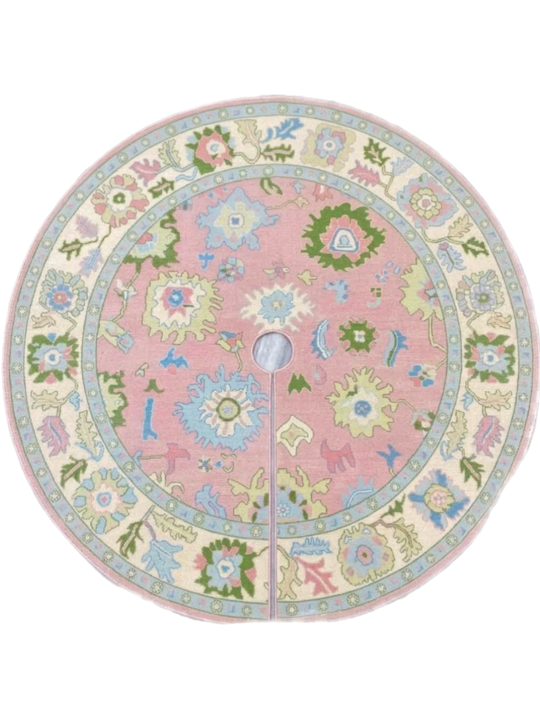 5’ Oushak Tree Skirt - Lily