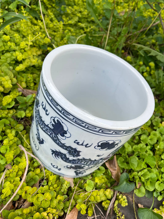 Blue and White Chinoiserie Planter