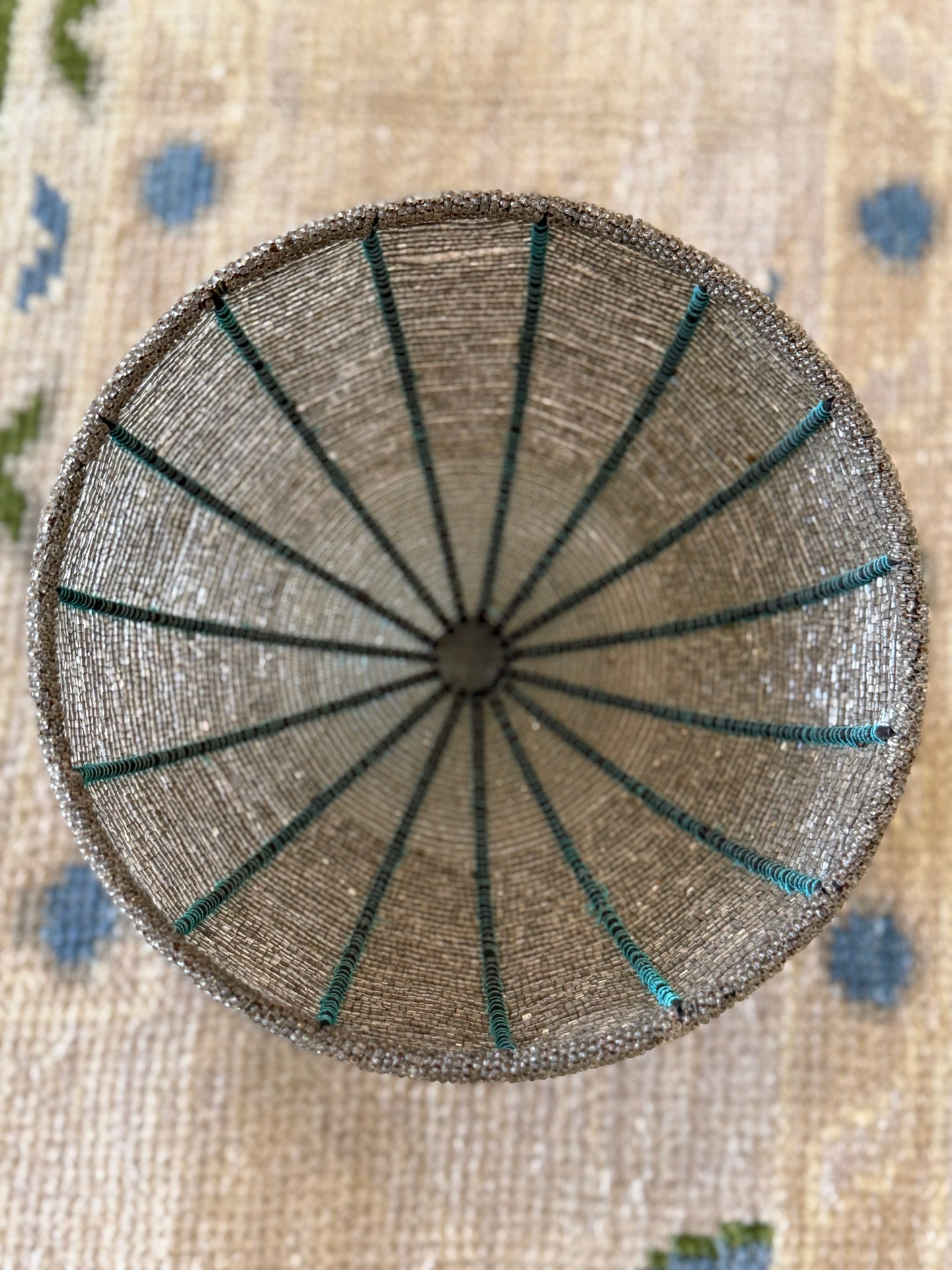 Vintage Beaded Basket