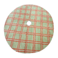 5’ Oushak Tree Skirt - Pastel Plaid
