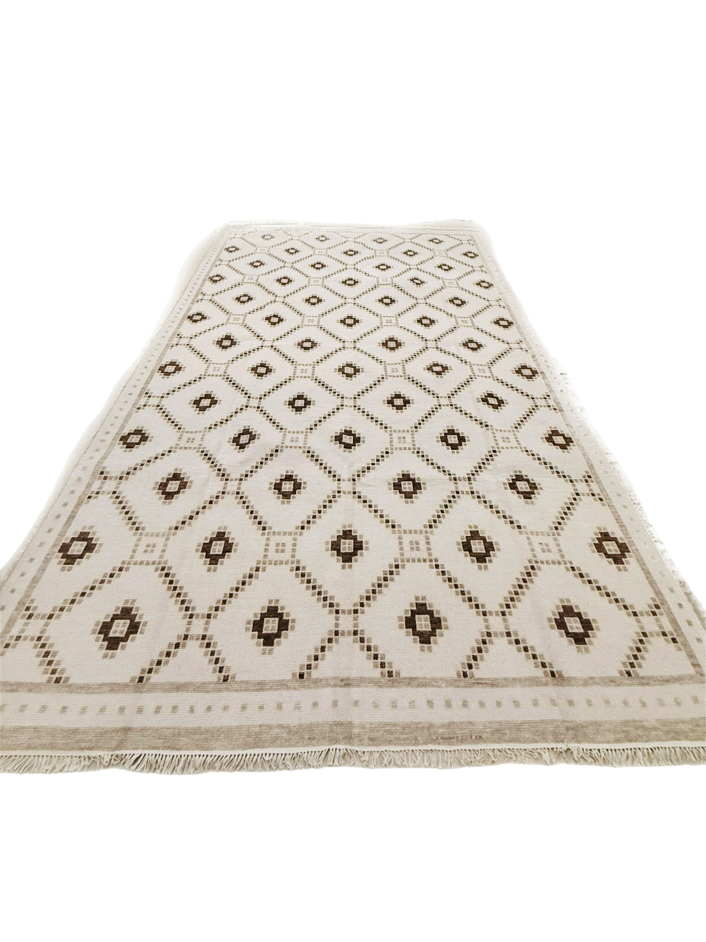 Fleur Diamond 9x12 Oushak